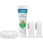 Baby Finger Toothbrush & Fluoride-Free Toothpaste Set