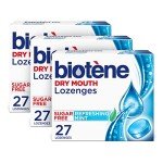 Biotène Mint Lozenges for Dry Mouth Relief - 3 Pack