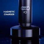 Oral-B iO Deep Clean   Protect Rechargeable Electric Toothbrush, Black with a iO Series 7 Toothbrush, 2 Replacement Brush Heads, and a Charging Travel Case