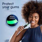 Oral-B iO Deep Clean Rechargeable Electric Powered Toothbrush, White with iO Series 3 Limited, 2 Brush Heads and Travel Case - Pressure Sensor to Protect Gums - 3 Cleaning Settings - 2 Minute Timer