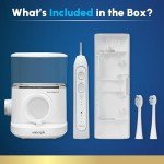 Waterpik Sonic-Fusion 2.0 Professional Flossing Toothbrush, Electric Toothbrush and Water Flosser Combo In One, White SF-04, Packaging May Vary