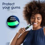 Oral-B iO Deep Clean   Whiten Rechargeable Electric Toothbrush with Visible Pressure Sensor, 2 Minute Timer, 5 Cleaning Settings, 1 iO5 Limited, 3 Toothbrush Heads, Travel Case & Refill Holder, White