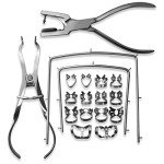 Dental Rubber Dam Kit - Stainless Steel Tools
