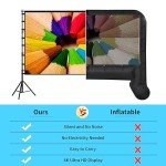 Outdoor Portable 180" Projection Screen with Stand