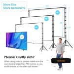 Outdoor Portable 180" Projection Screen with Stand