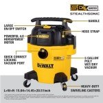 5 Gallon Wet Dry Vacuum with Powerful Suction