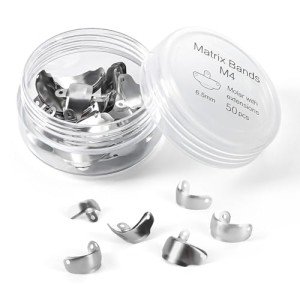 50 Dental Sectional Matrix Bands for Molar Use