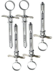 Premium Dental Syringes with Finger Rests - 5 Pack