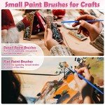 Kids Paint Brushes Set - 126 Pcs Variety Pack