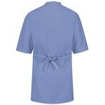 Light Blue Short Sleeve Butcher Wrap for Men
