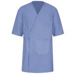 Light Blue Short Sleeve Butcher Wrap for Men
