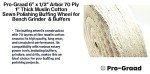 Extra Thick Buffing Wheels for Bench Grinder - 2 Pack