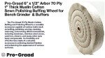 Extra Thick Buffing Wheels for Bench Grinder - 2 Pack