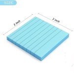 Colorful Lined Sticky Notes - 3x3 Inch, 14 Pads