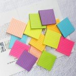 Colorful Lined Sticky Notes - 3x3 Inch, 14 Pads