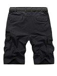 Men's Lightweight Water-Resistant Hiking Shorts - Black