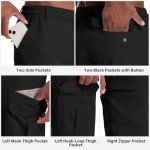 Men's Lightweight Water-Resistant Hiking Shorts - Black