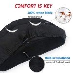 Adjustable Satin Bouffant Caps with Sweatband
