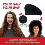 Adjustable Satin Bouffant Caps with Sweatband