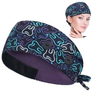 Adjustable Working Caps with Button and Sweatband