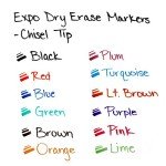 Assorted Low Odor Dry Erase Markers - 12 Count
