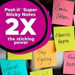 Post-it Super Sticky Notes, 24 Neons Pads 3x3