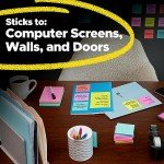 Post-it Super Sticky Notes, 24 Neons Pads 3x3