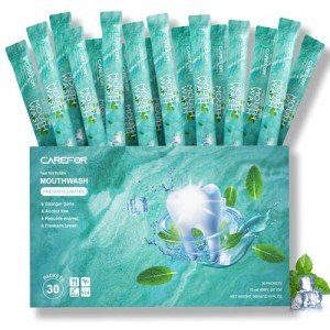 Portable Fresh Mint Mouthwash Strips - 30 Packs