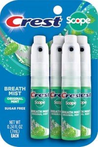 Crest Scope Mint Breath Mist Spray - 4 Pack