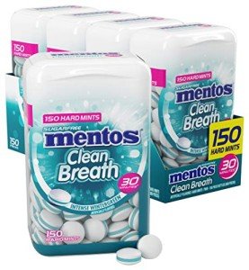 Mentos Wintergreen Clean Breath Hard Mints, 150 Count