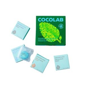 Cocofloss Mint Waxed Dental Floss - 4 Spools