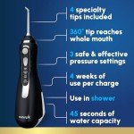 Cordless Water Flosser with Tips and Travel Bag