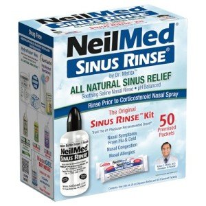 NeilMed Sinus Rinse Complete Nasal Kit, 50 Count