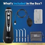 Cordless Water Flosser with Tips and Travel Bag