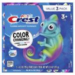 Crest Kids' Fluoride Toothpaste, Bubblegum Flavor 3-Pack