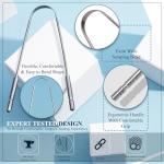 MasterMedi Stainless Steel Tongue Scraper Set