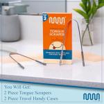 MasterMedi Stainless Steel Tongue Scraper Set