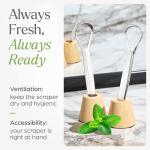 VIVAGO Stainless Steel Tongue Scraper Set