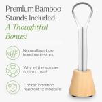 VIVAGO Stainless Steel Tongue Scraper Set