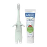 Mint Elephant Toothbrush Set with Strawberry Toothpaste