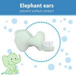 Mint Elephant Toothbrush Set with Strawberry Toothpaste