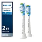 Philips Sonicare C3 2-in-1 Plaque Removal Whitening Brush Heads, Genuine Replacement Toothbrush Heads, White, 2 Pack, HX9042/65