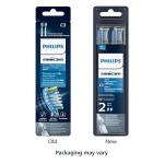 Philips Sonicare C3 2-in-1 Plaque Removal Whitening Brush Heads, Genuine Replacement Toothbrush Heads, White, 2 Pack, HX9042/65