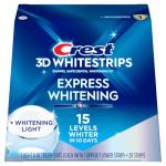 Crest 3D Whitestrips with Light, Whitestrips 3D White, Teeth Whitening Strip Kit, 20 Strips (10 Count Pack), Crest Teeth Whitening Strips, Teeth Whitening Kit