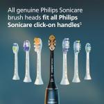 Philips Sonicare Genuine W DiamondClean Toothbrush Heads, 4 Brush Heads, Black, HX6064/95