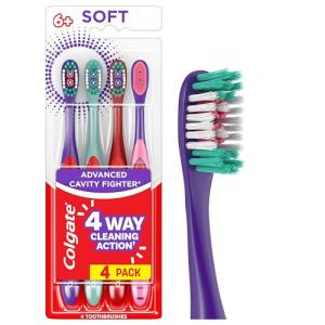 Colgate Extra Soft Kids Toothbrushes, 4 Pack