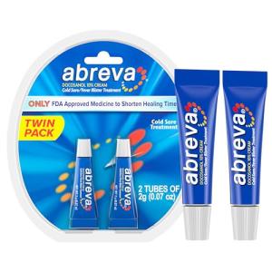 Abreva Cold Sore Treatment 10% Docosanol, 2 Pack