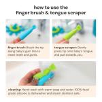 Oogiebear Baby Finger Brush & Tongue Cleaner