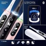 Oral-B iO Deep Clean   Protect Rechargeable Electric Toothbrush, Black with a iO Series 7 Toothbrush, 2 Replacement Brush Heads, and a Charging Travel Case
