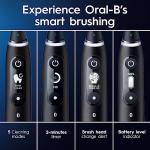 Oral-B iO Deep Clean   Protect Rechargeable Electric Toothbrush, Black with a iO Series 7 Toothbrush, 2 Replacement Brush Heads, and a Charging Travel Case